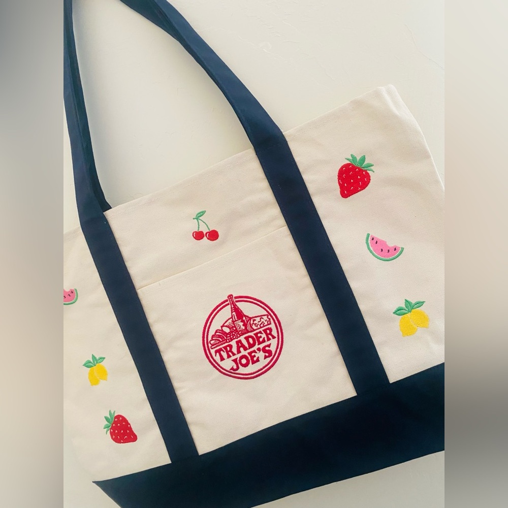 Trader Joe's Reusable Canvas Tote Bag - Picture 5 of 6
